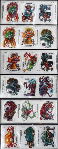 Monstickers Puffy Stickers Años 80s Horror Terror (Usado)