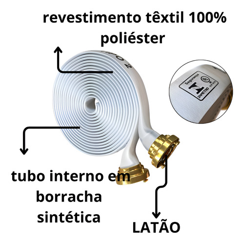Kit Hidrante Completo 75x45x17 Com 1 Mangueira Tipo 1 15mt