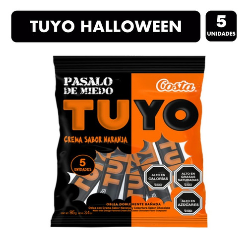 Oblea Tuyo De Costa Estilo De Halloween (bolsa Con 5uni)