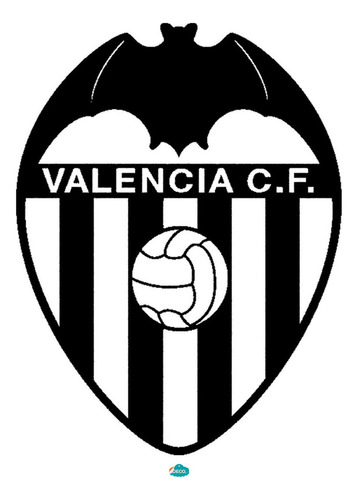 Vinilo Decorativo Escudo Valencia Club De Fútbol 15x10cm