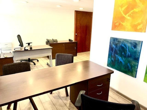 Polanco, Oficina Amueblada 55m2 Totalmente Acondicionada, Privado, Área Abierta De Trabajo, Baño Privado, Excelente Ubicación. Vigilancia 24 Horas. El Precio Es Más El Mantenimiento