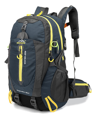 Mochila De Viaje Para Trekking, Escalada Y Espalda Con Dos B