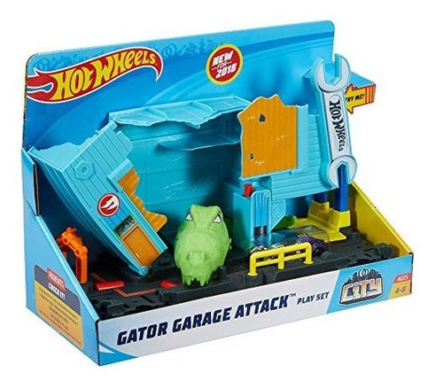 Hot Wheels Gator Garage Attack Vehiculo Playset