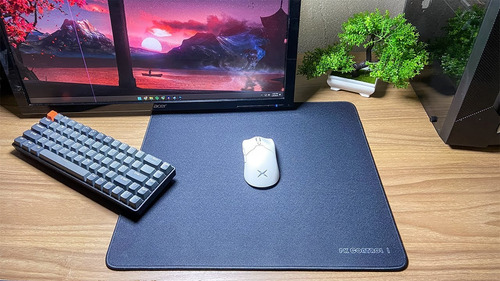 Mousepad Gamer Pk Control 1 Cores Rosa/cinza/preto/vermelho