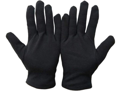 Guantes Negros Poli Algodon Unisex