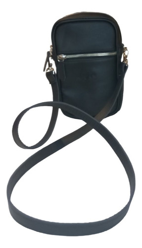 Morral Chico Porta Celular De Cuero Ideal Para Viaje O Para