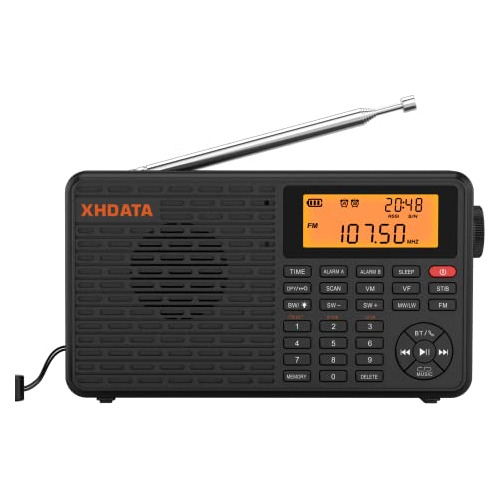 Radio Xhdata D109 Onda Corta Am Fm Sw Lw Dsp Mp3 Bluetooth §