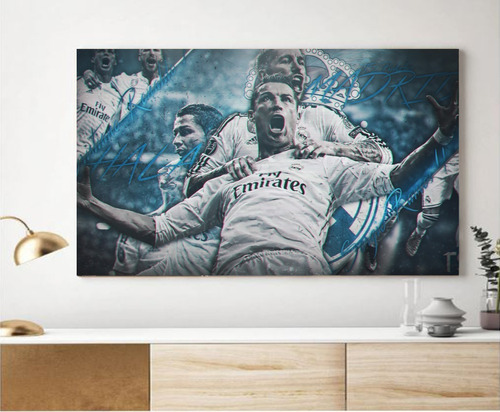 Cuadro Decorativo Cristiano Ronaldo Real Futbol Único 50x75