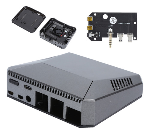 Accesorios De Ordenador Para Raspberry Pi 4b Case Mini Alumi