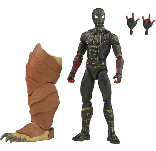 Spiderman No Way Home Black And Gold Suit Marvel Legends (Reacondicionado)