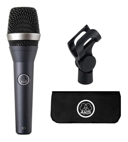 Akg D5 Micrófono Dinámico Vocal Profesional+ Pipeta + Funda.