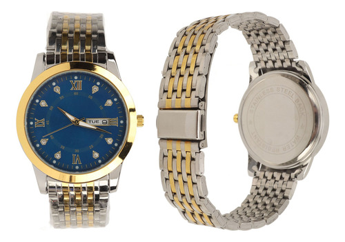 Reloj Day Date Para Hombre, De Cuarzo, Impermeable, Casual,