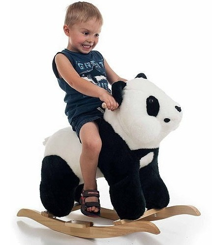 Mecedor De Peluche Oso Panda Happy Trails