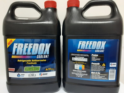 Refrigerantes Base Agua Freedox Coolant Rojo Qvar