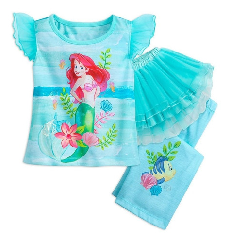  Pijama Ariel De Disney Para Niñas
