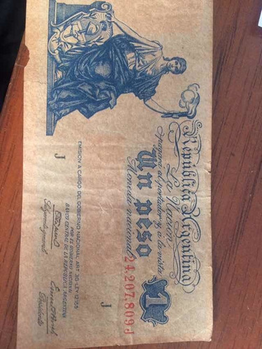 Billete De 1 Peso Monda Nacional