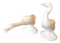 Comprar Antiguos Gansos Porcelana Sin Sello Impecables