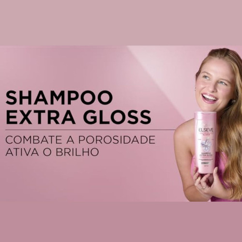 Kit Shampoo 200 + Condicionador 200ml Glycolic Gloss Elseve