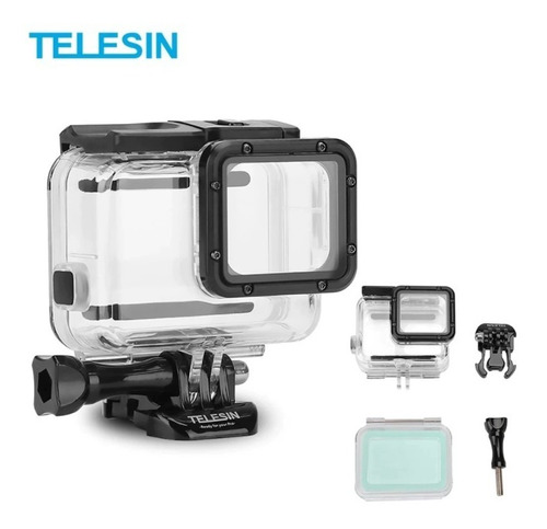 Carcasa Para Gopro Hero 5 6 7 Black + Touchpad- Telesin