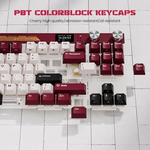 Teclado Mecánico Inalámbrico Español Rk Royal Kludge M87rojo