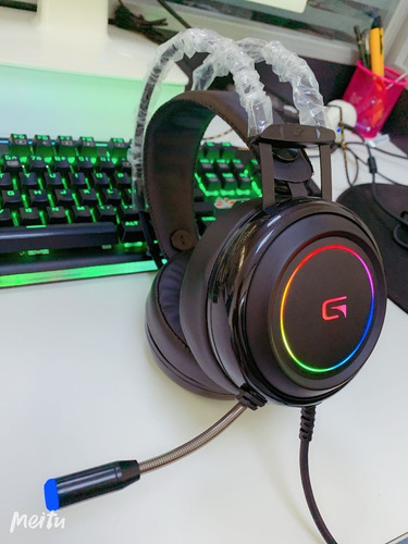 Imagen 8 de 10 de Headset Gamer Wayra Microfono Auricular Led Gh7x Ps4 Pc 7.1