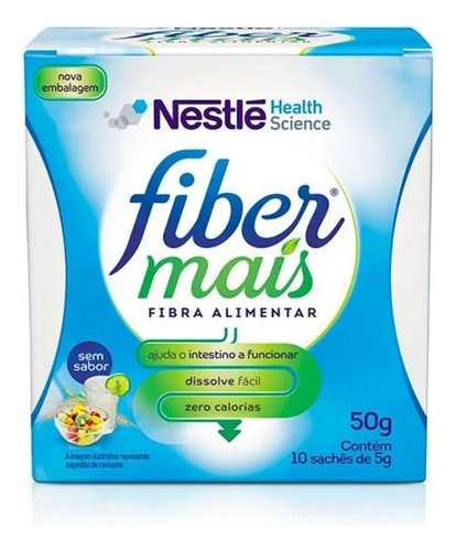 Fiber Mais Caixa Com 10 Sachês Nestlé Flora Intestinal Nutri