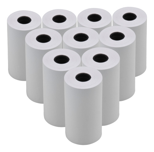 Rollo Papel Térmico Blanco 57x30mm/2.17x1.18in 10pcs Compati