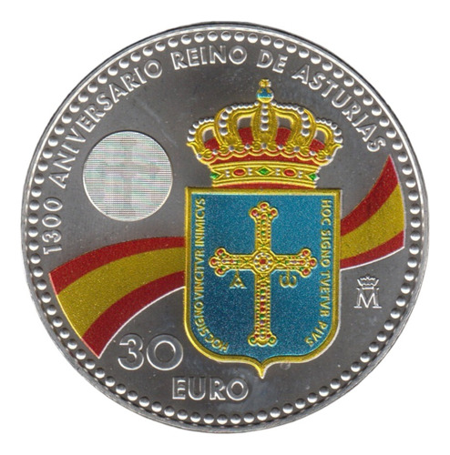 Monedas Mund : España 30 Eu 2018 1300 Aniv.reino De Asturias