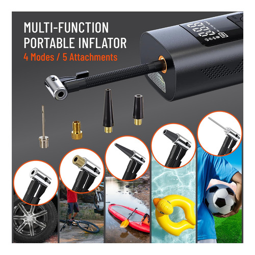 Inflador De Neumáticos De Emergencia De Fram Fekkportable De