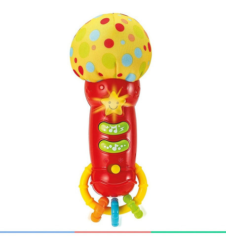 Microfone Infantil Baby Estrela Do Rock Yes Toys