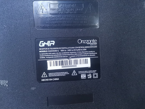 Pantalla De 32 Pulgadas Ghia Modelo G32dhdx8-q Para Piezas (Usado)