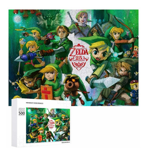 The Legend-zelda Puzzles Gran Juego De Rompecabezas Descompr