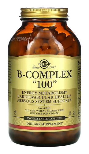 Solgar Complejo B B-complex  100  X 250 Cáps