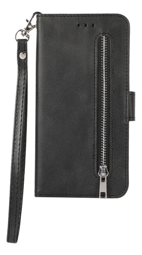 Funda Para Samsung Galaxy A7 2018/ A8 2018/ J4 2018, Funda Tipo Cartera Con Cierre, Correa Para La Muñeca, Función Atril