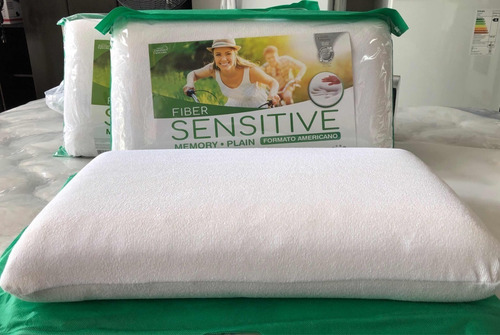 Imagen 3 de 6 de Combo X2 Almohadas Sensitive Plain Viscoelastica Memo Envío!