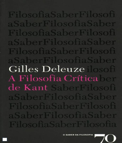 Livro Filosofia Critica De Kant, A