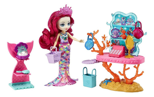 Muñeca Enchantimals Joyera Sirena Pearl Mattel Ocean Kingdom