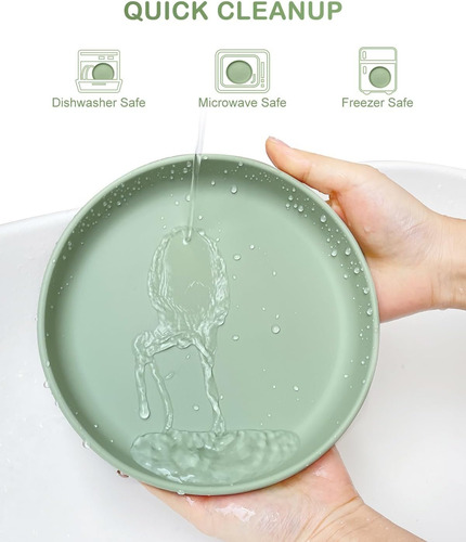 Placas De Niños Pequeños Clásicos De Qyeejong Con Succión 2