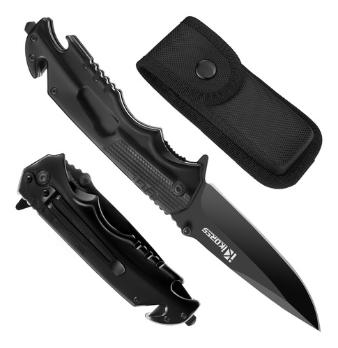 Ikores Navaja De Bolsillo Para Hombre, Cuchillo Plegable Mul