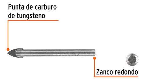 Broca Para Vidrio Y Azulejo De 5/16 Truper 11703