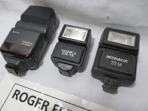 Lote Com 3 Flash Para Camera Fotografica Antiga