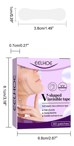 Cinta De Estiramiento Facial Instantánea J Face Lift Tape, D