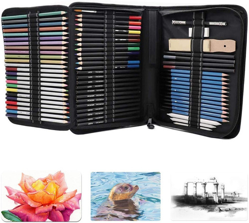 Piezas Boceto Y Dibujo De Arte Lápiz Dibujo De Kit 71pcs