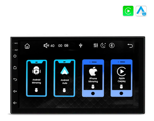 Multimídia Mp5 Rs708br Prime Apple Carplay Android Auto Slim