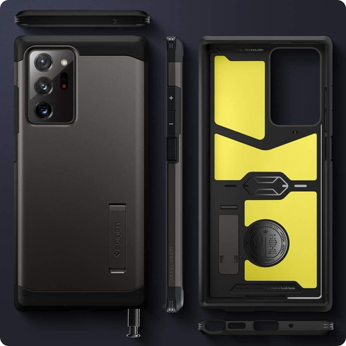 Case Spigen Tough Armor Para Galaxy Note 20 Ultra Gunmetal