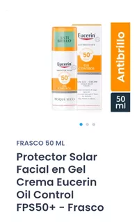 Protector Solar Facial En Crema Eucerin Oil Control Fps50
