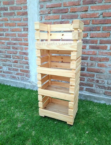 Imagen 3 de 6 de Organizador Con Ruedas Exhibidor Maceta Estante Con Rueda