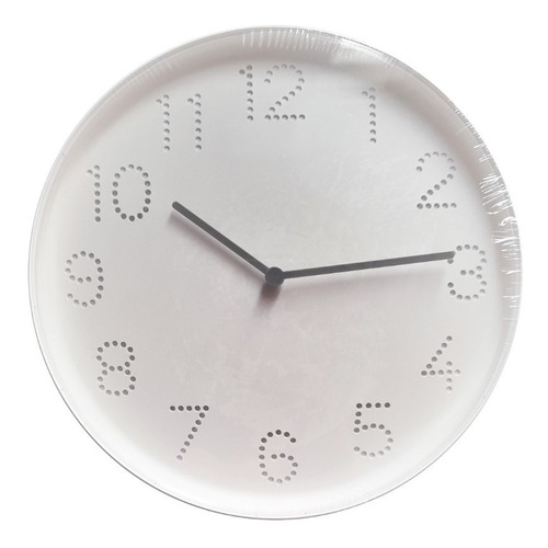 Reloj De Pared Blanco 25 Cm