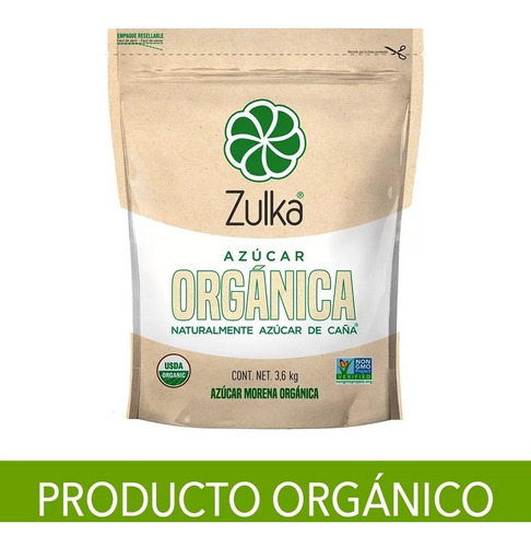 Azúcar Orgánica De Caña 3.6 Kg Zulka 