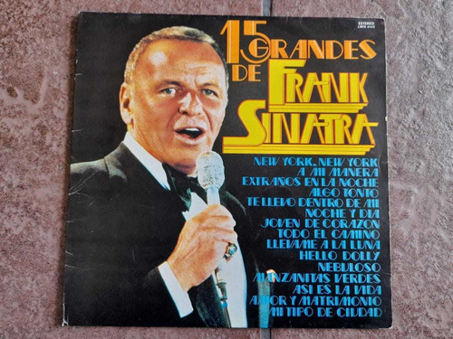 Lp 15 Grandes De Frank Sinatra En Formato Acetato,long Play